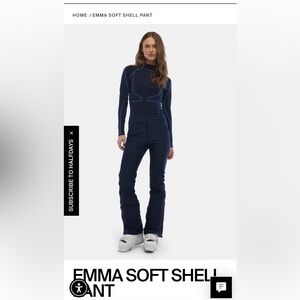 Emma Soft Shell Women's Navy Flare Pants